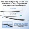 Pre-installed pulling eye kit dimensions