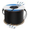 OS2 4-fiber armored cable on drum