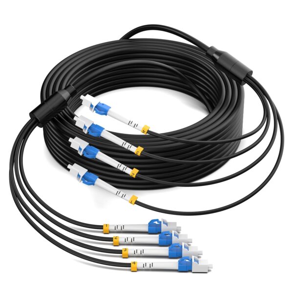 OS2 4-fiber armored trunk coil render